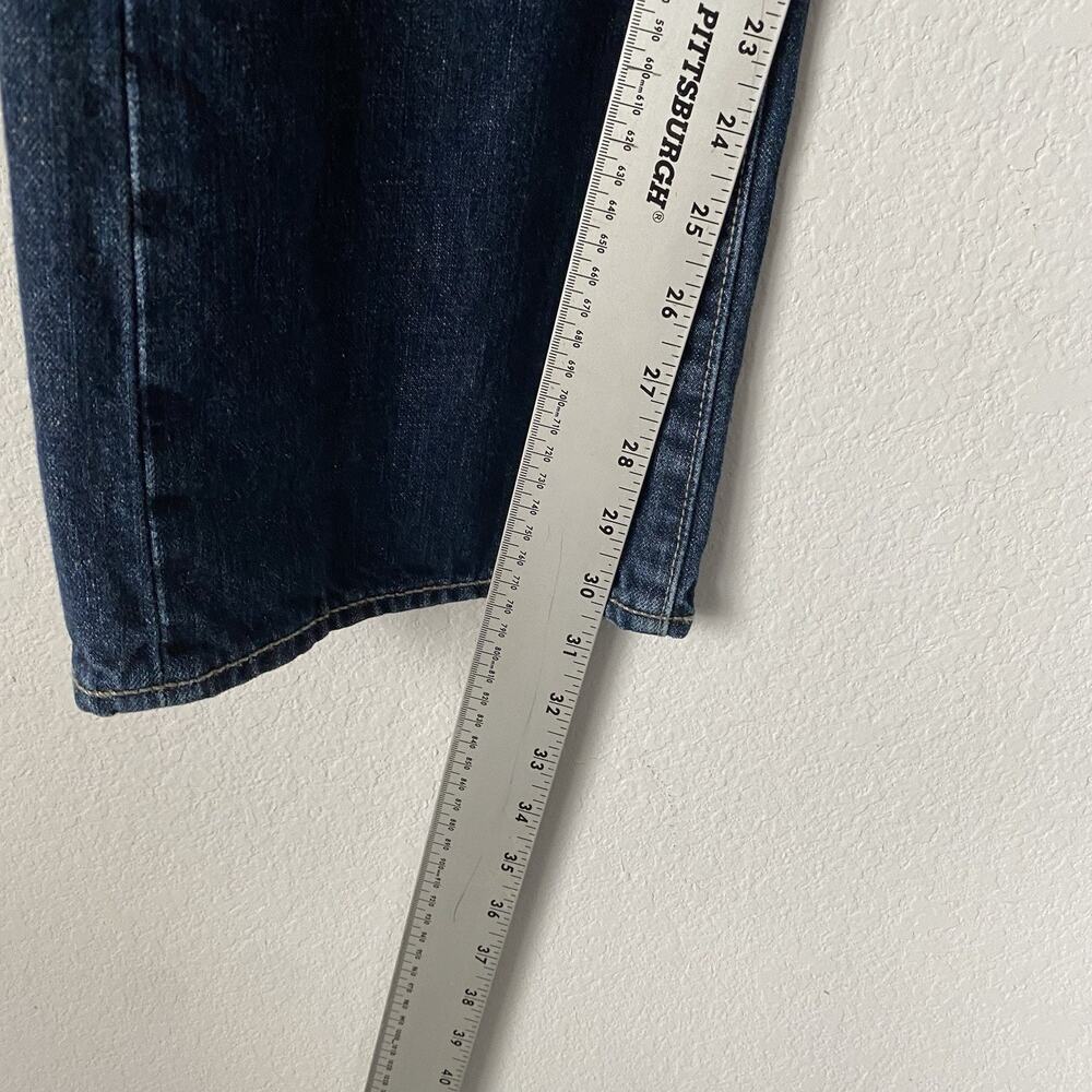 Levi's Jeans Mens 33x30 527 Blue Slim Bootcut Dark Wash 100% Cotton Faded Casual - Picture 7 of 11